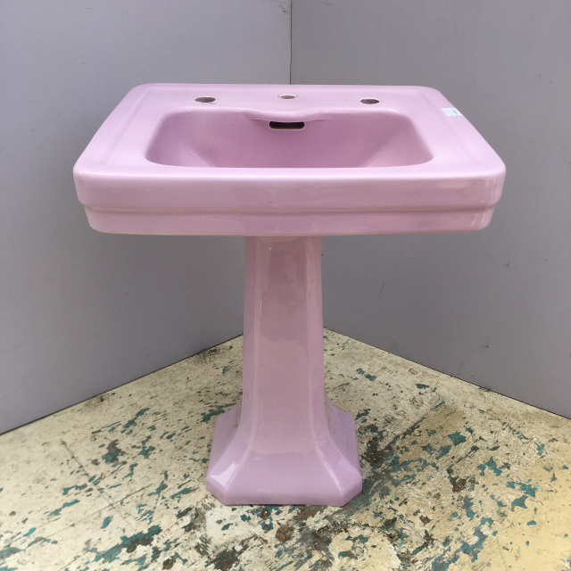 Kohler Lavender Pedestal Sink Matching Toilet C 1934